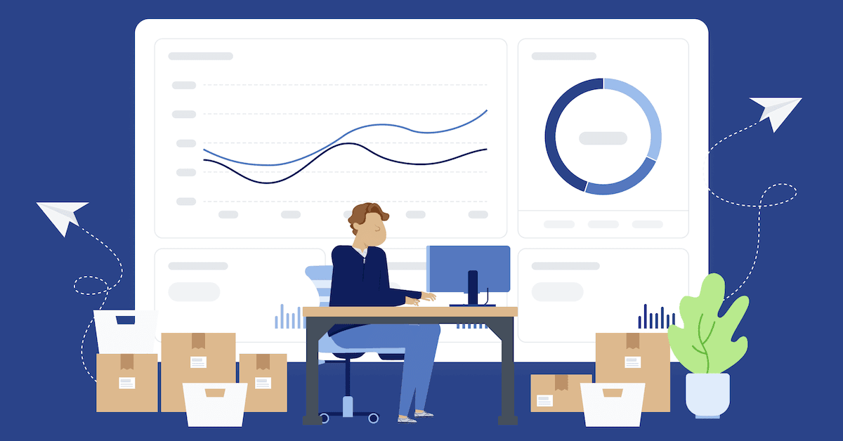 Critical mailroom operations and metrics dashboard