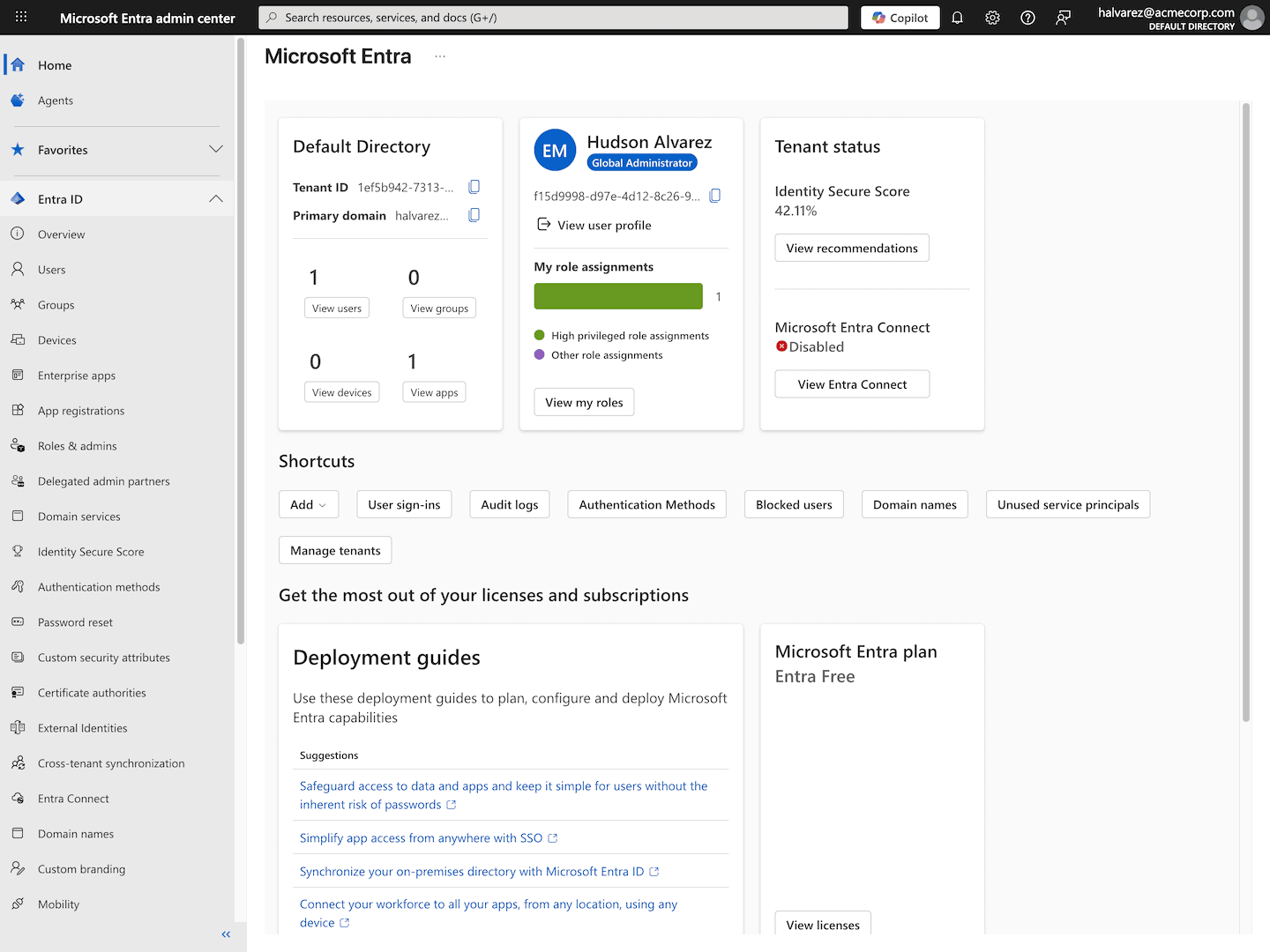 Homepage - Microsoft Entra